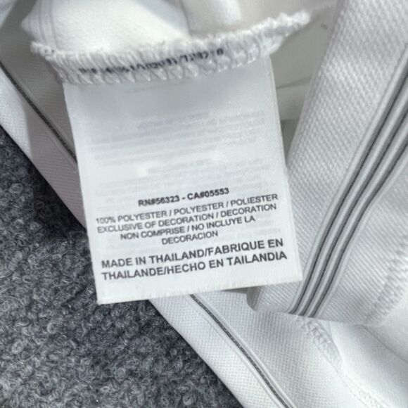 Nike Sleeveless Top Women’s Large Golf White Dri Fit The Players Logo Stripes Lg - Picture 15 of 15